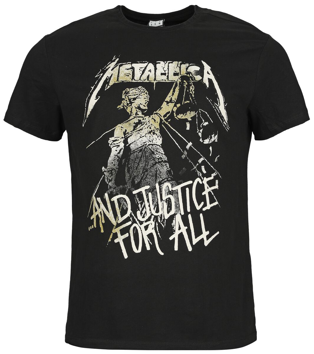 Metallica T-Shirt - Amplified Collection - And Justice For All - XL bis 3XL - für Männer - Größe 3XL - schwarz  - Lizenziertes Merchandise!