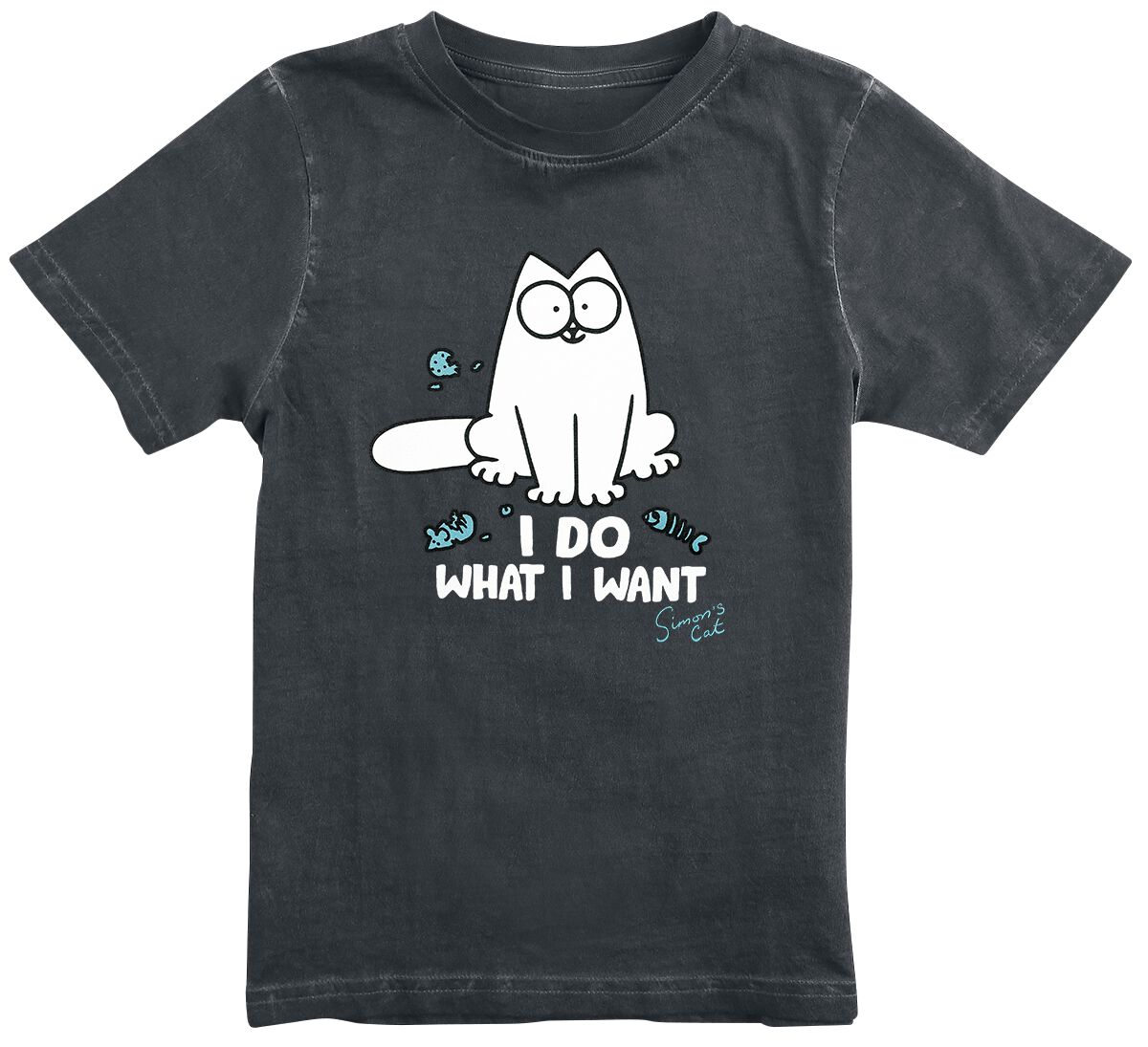 Simon`s Cat I Do What I Want T-Shirt multicolor in 128