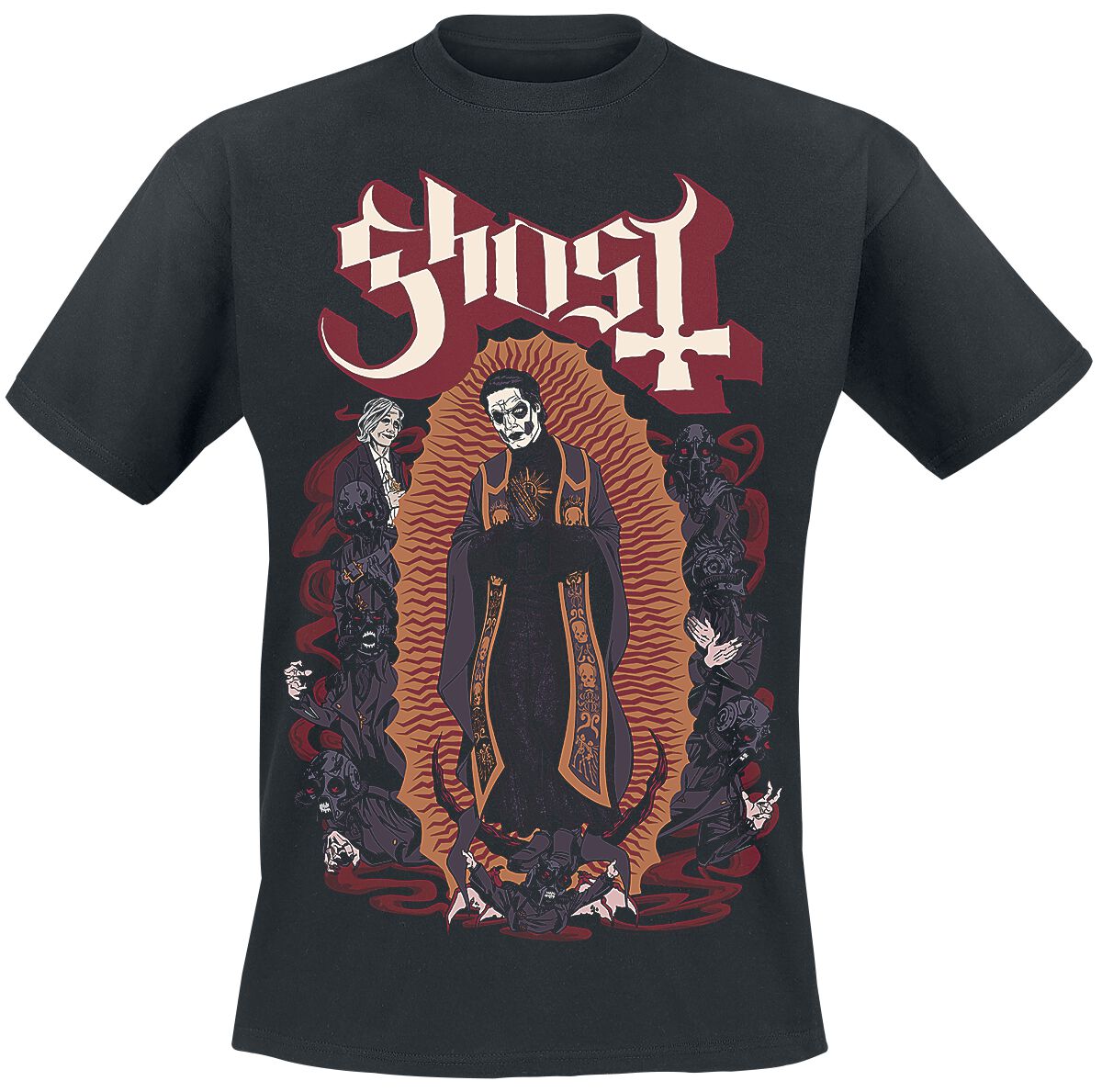 Ghost T-Shirt - Papa Luna - L bis 3XL - für Männer - Größe XXL - schwarz  - Lizenziertes Merchandise!