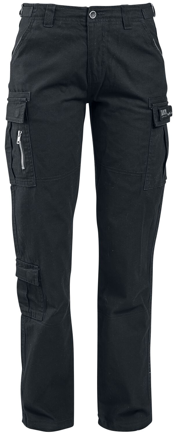 Black Premium by EMP Cargohose - Army Vintage Trousers - W26L32 bis W38L34 - für Damen - Größe W34L34 - schwarz