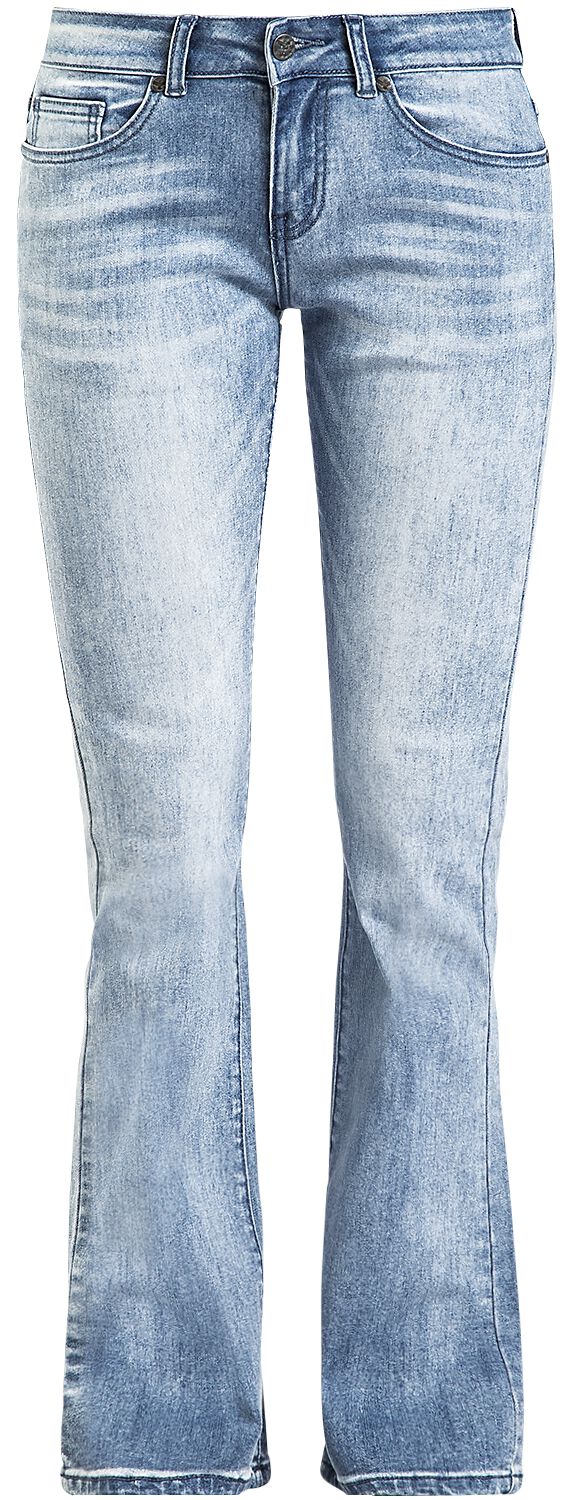 Black Premium by EMP Jeans - Grace - Hellblaue Jeans mit Waschung und Schlag - W26L32 bis W35L34 - für Damen - Größe W33L34 - hellblau