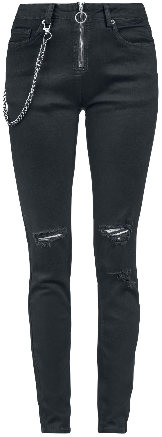 Image of Jeans di Forplay - Abbey - W29L32 a W31L34 - Donna - nero