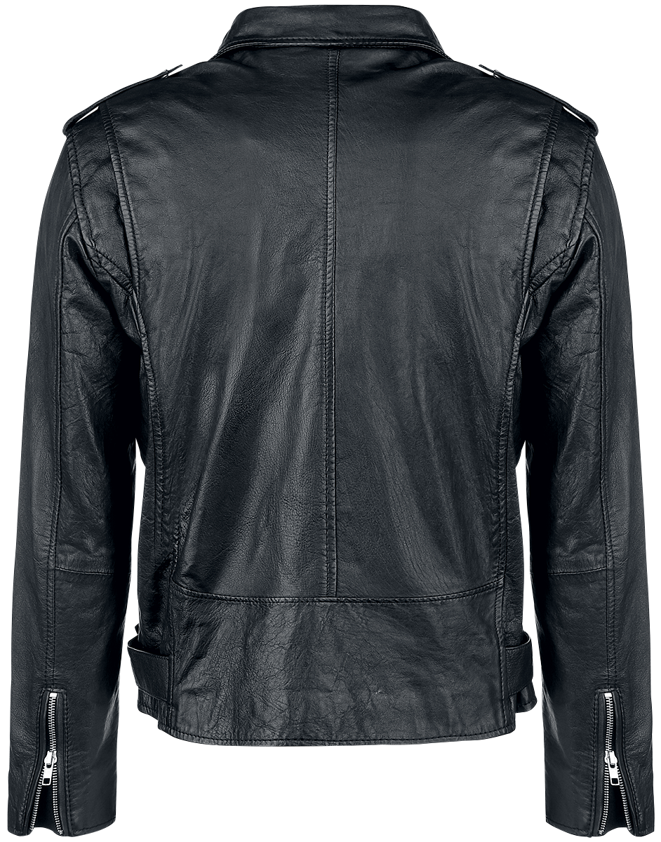 Classic Style Lederjacke - XXL bis 3XL - für Männer - Größe XXL - schwarz