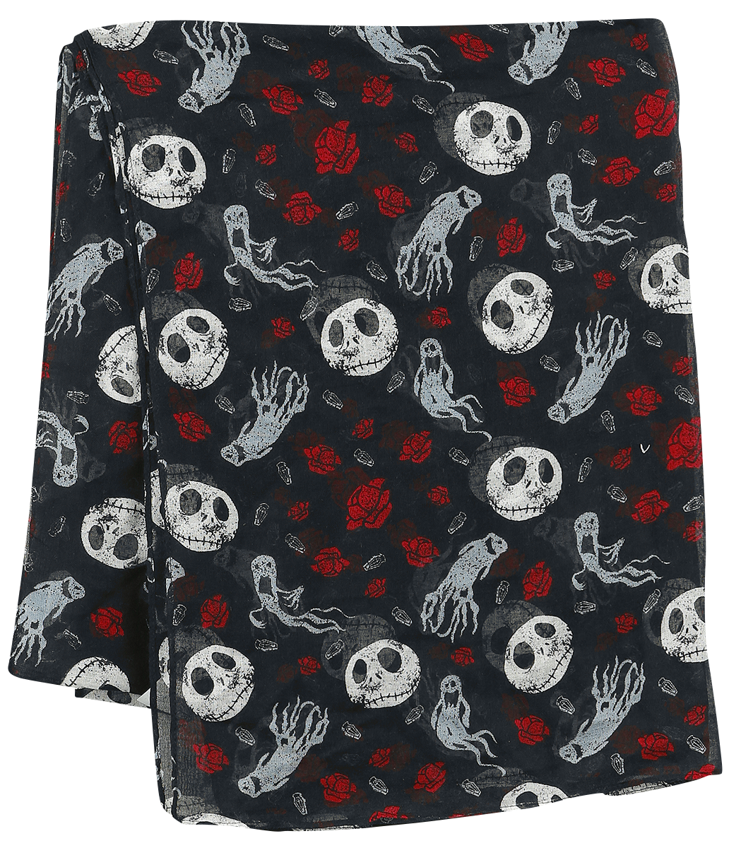 The Nightmare Before Christmas Jack Skellington - Ghost & Roses Tuch multicolor