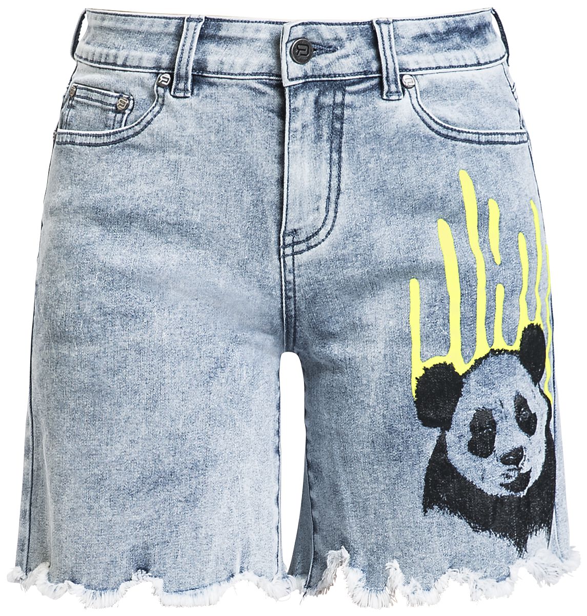 Short für Damen  hellblau Shorts mit Panda-Bär Print von RED by EMP