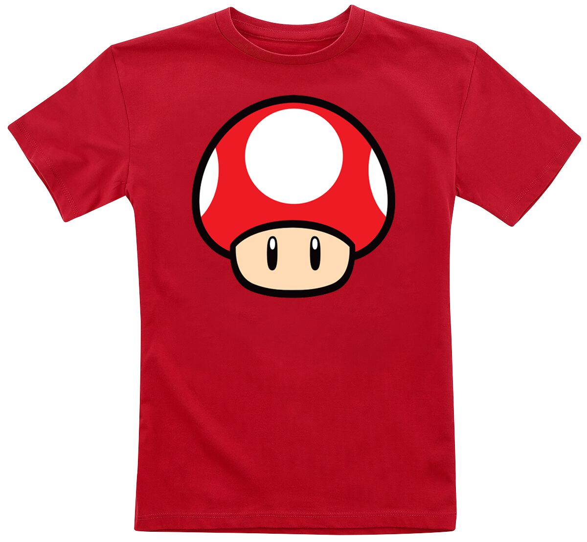 Super Mario - Gaming T-Shirt für Kinder - Kids - Pilz - für Mädchen & Jungen - rot