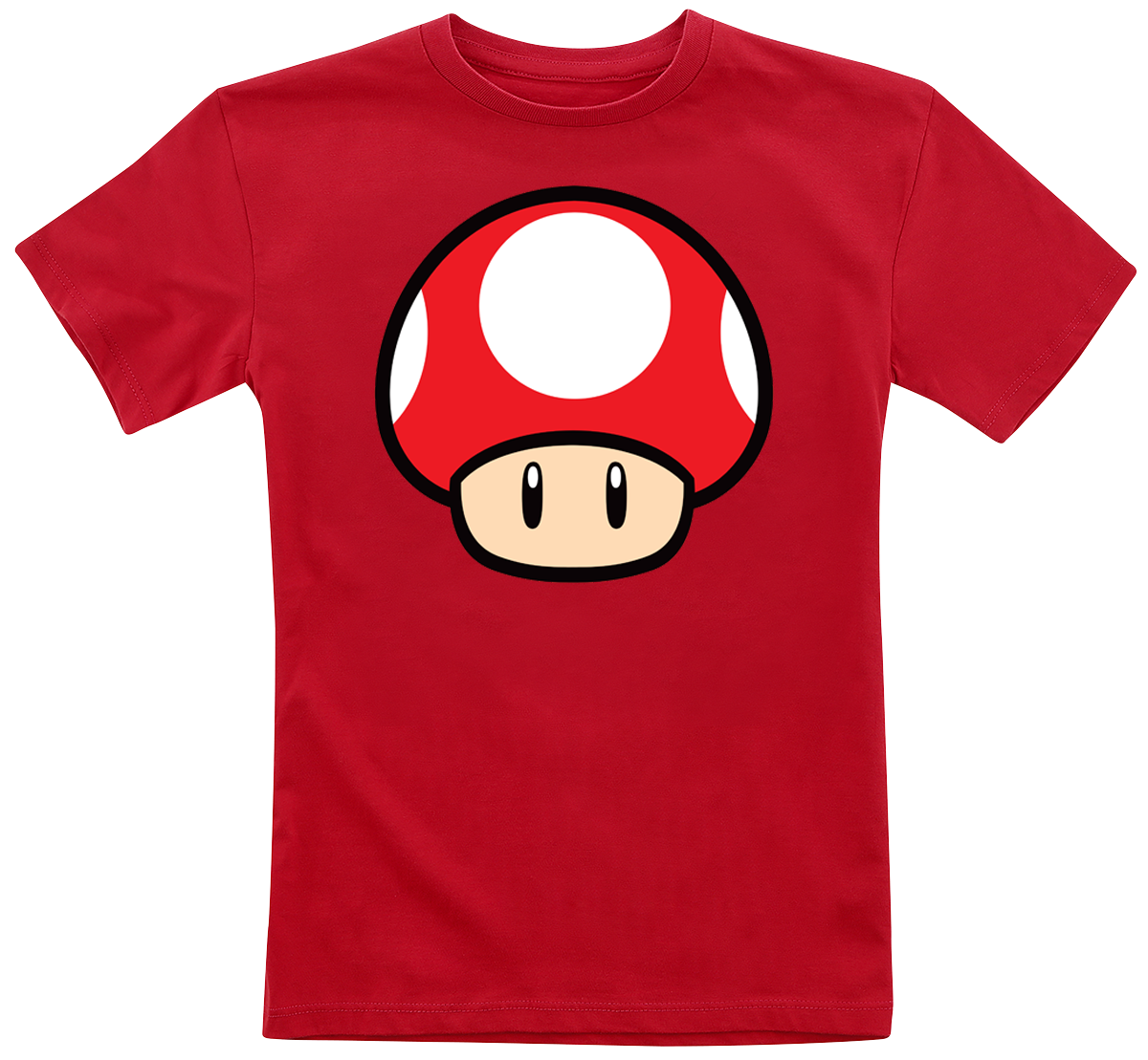 Super Mario - Kids - Pilz - T-Shirt - rot