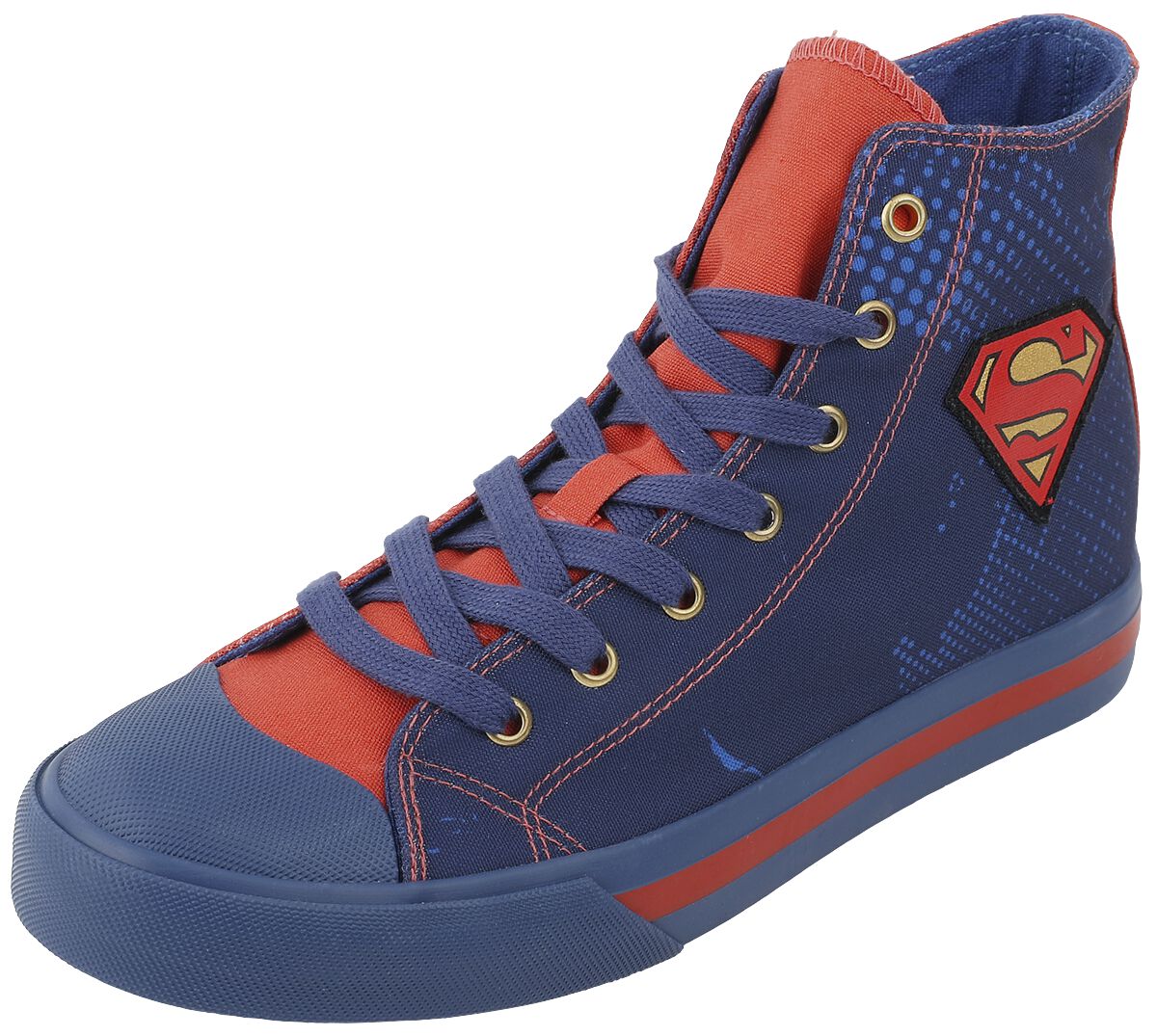 Superman - DC Comics Sneaker high - EU37 bis EU39 - Größe EU37 - blau/rot  - EMP exklusives Merchandise!