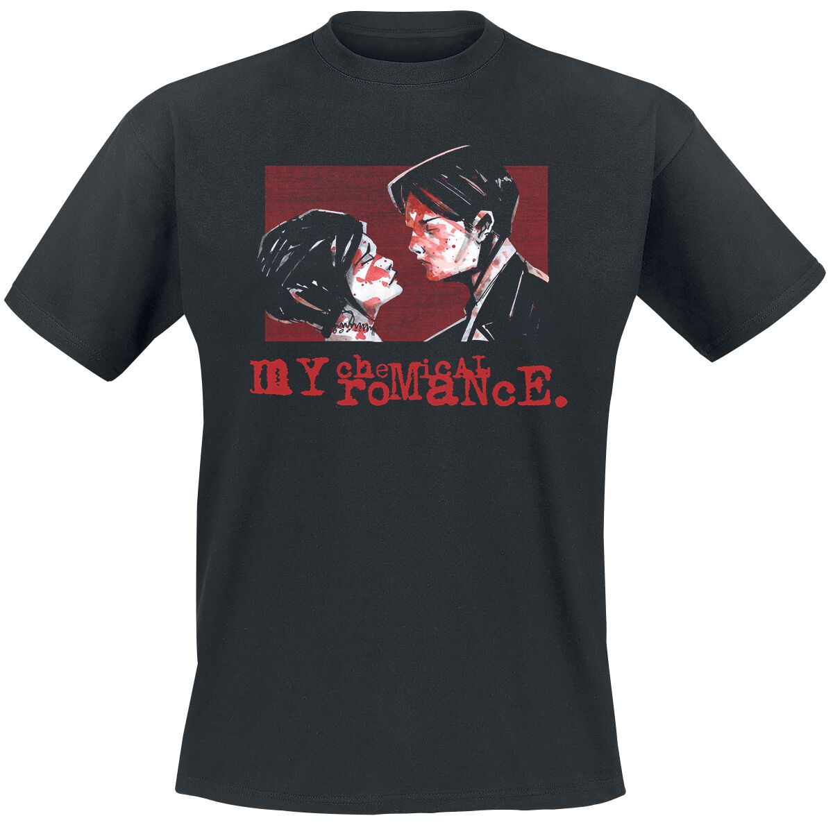 My Chemical Romance T-Shirt - Faces - M bis XL - für Männer - Größe L - schwarz  - Lizenziertes Merchandise!