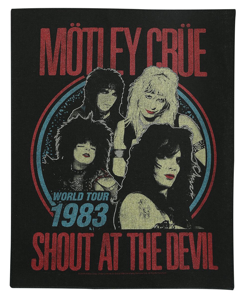 Mötley Crüe Backpatch - Shout At The Devil - multicolor  - Lizenziertes Merchandise!
