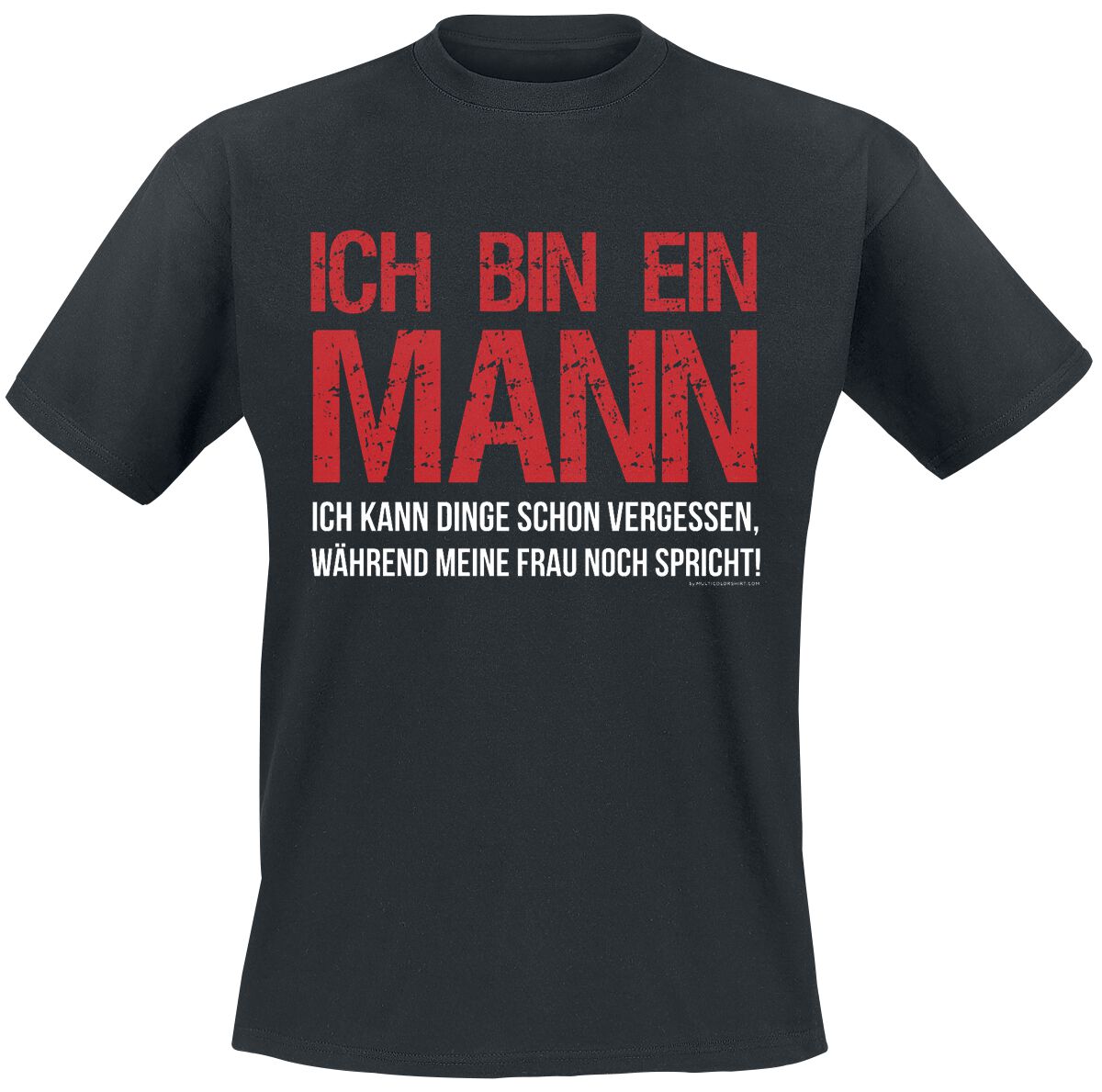 Sprüche T-Shirt - Ich bin ein Mann - M bis 4XL - für Männer - Größe M - schwarz