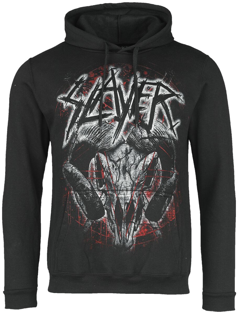 Image of Felpa con cappuccio di Slayer - Mongo Logo - M - Uomo - nero