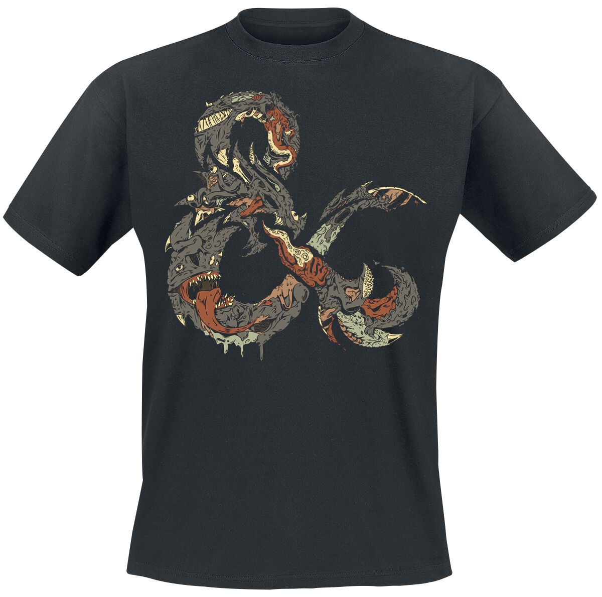 Dungeons and Dragons Ampersand Monster T-Shirt schwarz in L