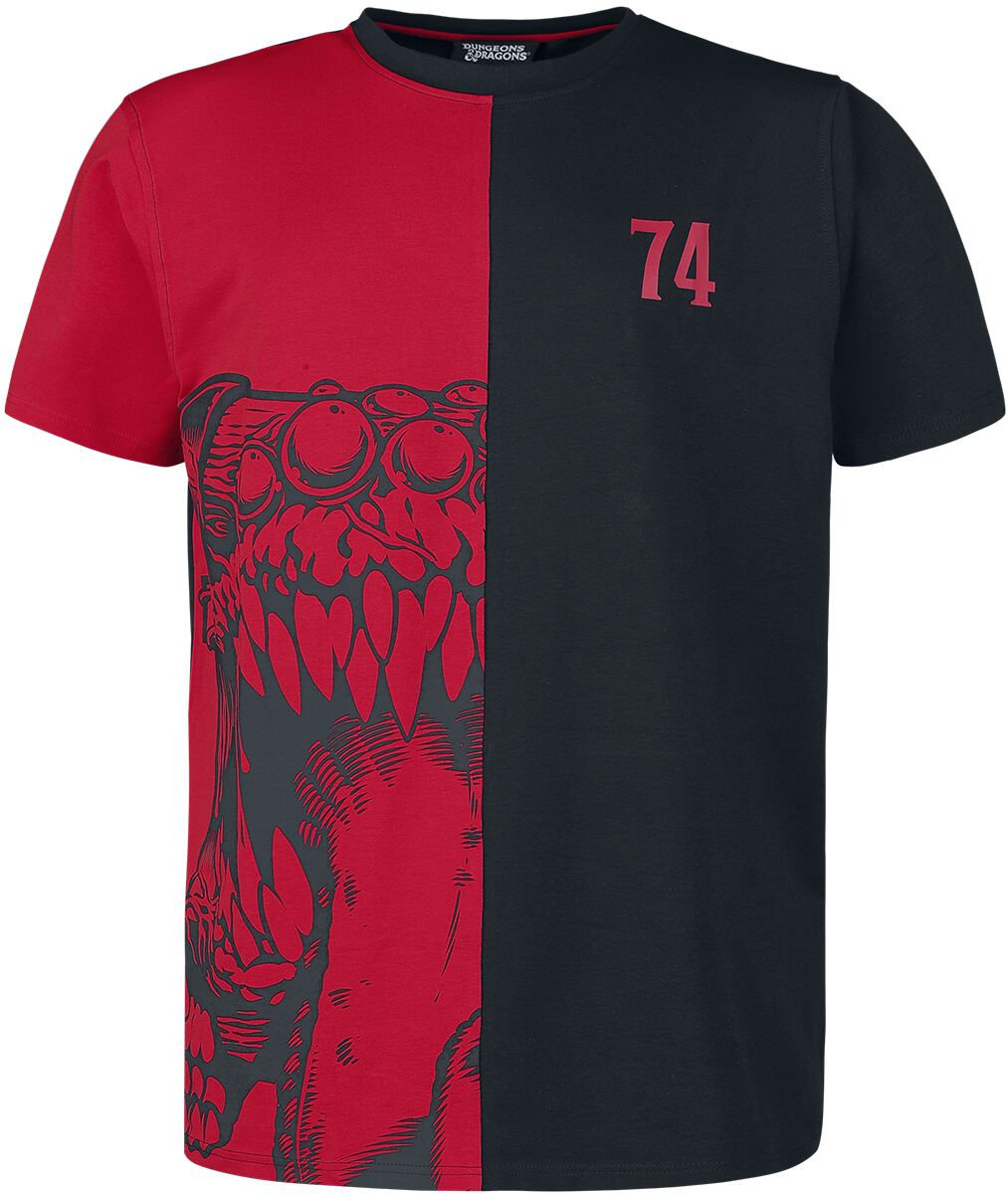 Dungeons and Dragons - Gaming T-Shirt - Mimic - S bis M - für Männer - Größe M - schwarz/rot  - EMP exklusives Merchandise!