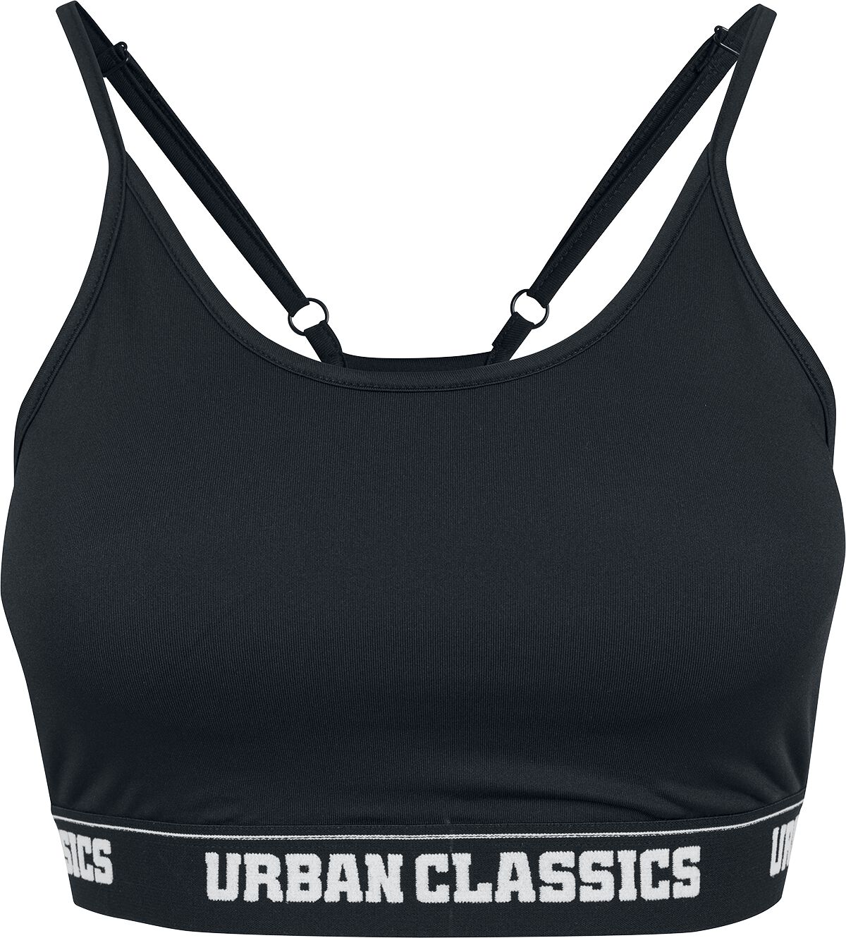 Urban Classics Bustier - Ladies Sports Bra - S bis XL - für Damen - Größe L - schwarz