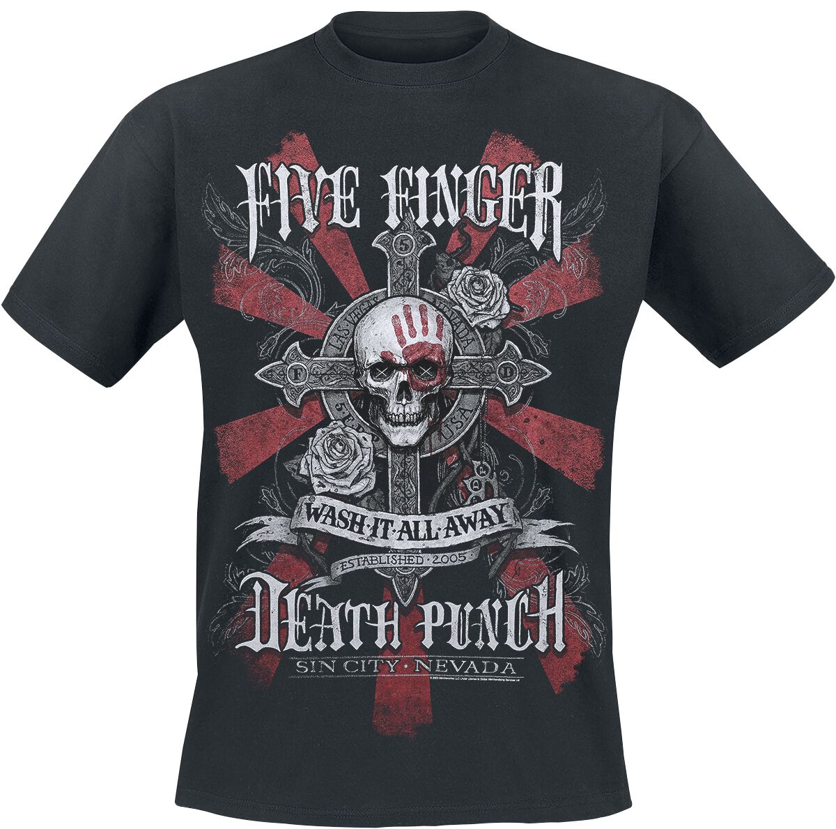 Five Finger Death Punch WashIt Away T-Shirt schwarz in XXL