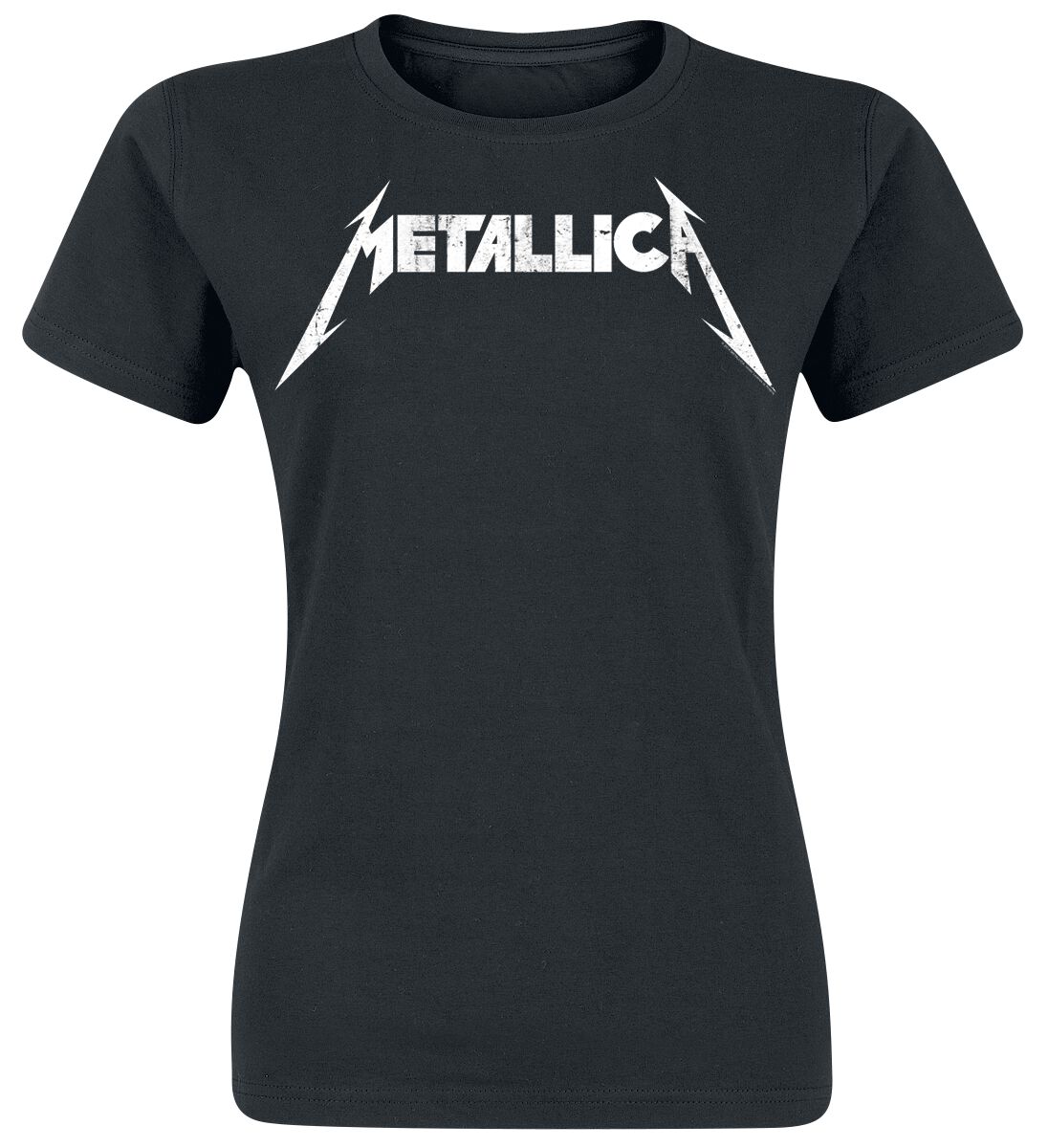 Metallica T-Shirt - Textured Logo - S bis XXL - für Damen - Größe XXL - schwarz  - Lizenziertes Merchandise!