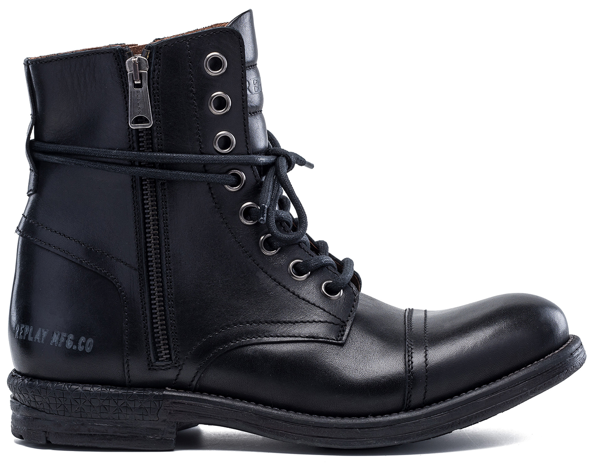 Replay Footwear - Rockabilly Boot - Black Boots - EU41 bis EU46 - für Männer - Größe EU42 - schwarz