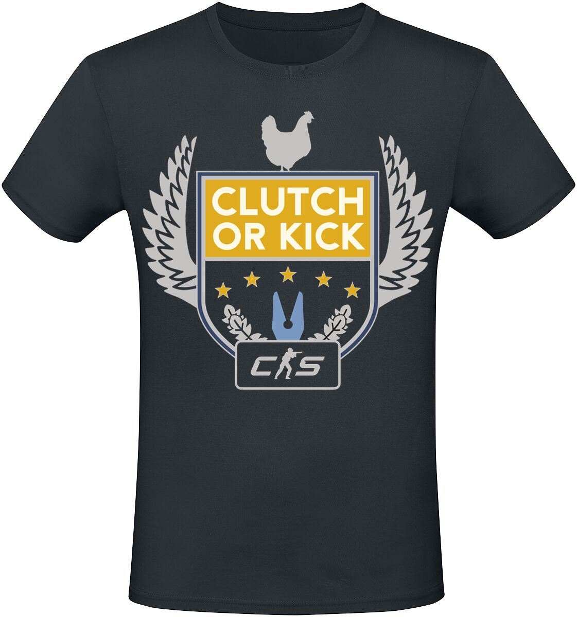 Counter-Strike - Gaming T-Shirt - 2 - Clutch Or Kick - S bis XXL - für Männer - Größe S - schwarz  - EMP exklusives Merchandise!
