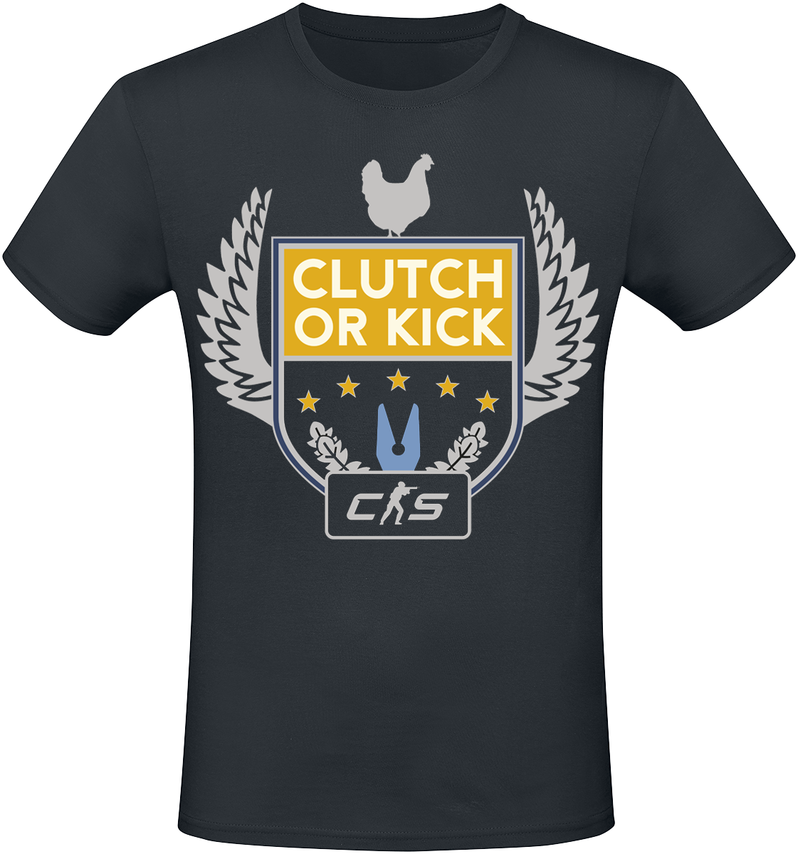 Counter-Strike - 2 - Clutch Or Kick - T-Shirt - schwarz - EMP Exklusiv!