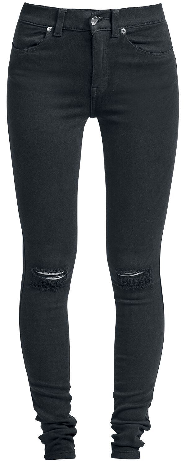 Dr. Denim Jeans - Lexy Ripped Knees - XS bis L - für Damen - Größe L - schwarz