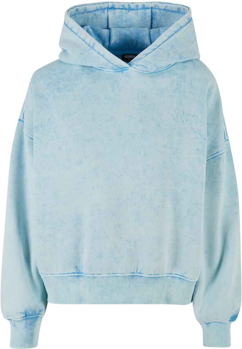 Urban Classics Kapuzenpullover - Ladies Oversized Towel Washed Hoody - XS bis L - für Damen - Größe M - blau