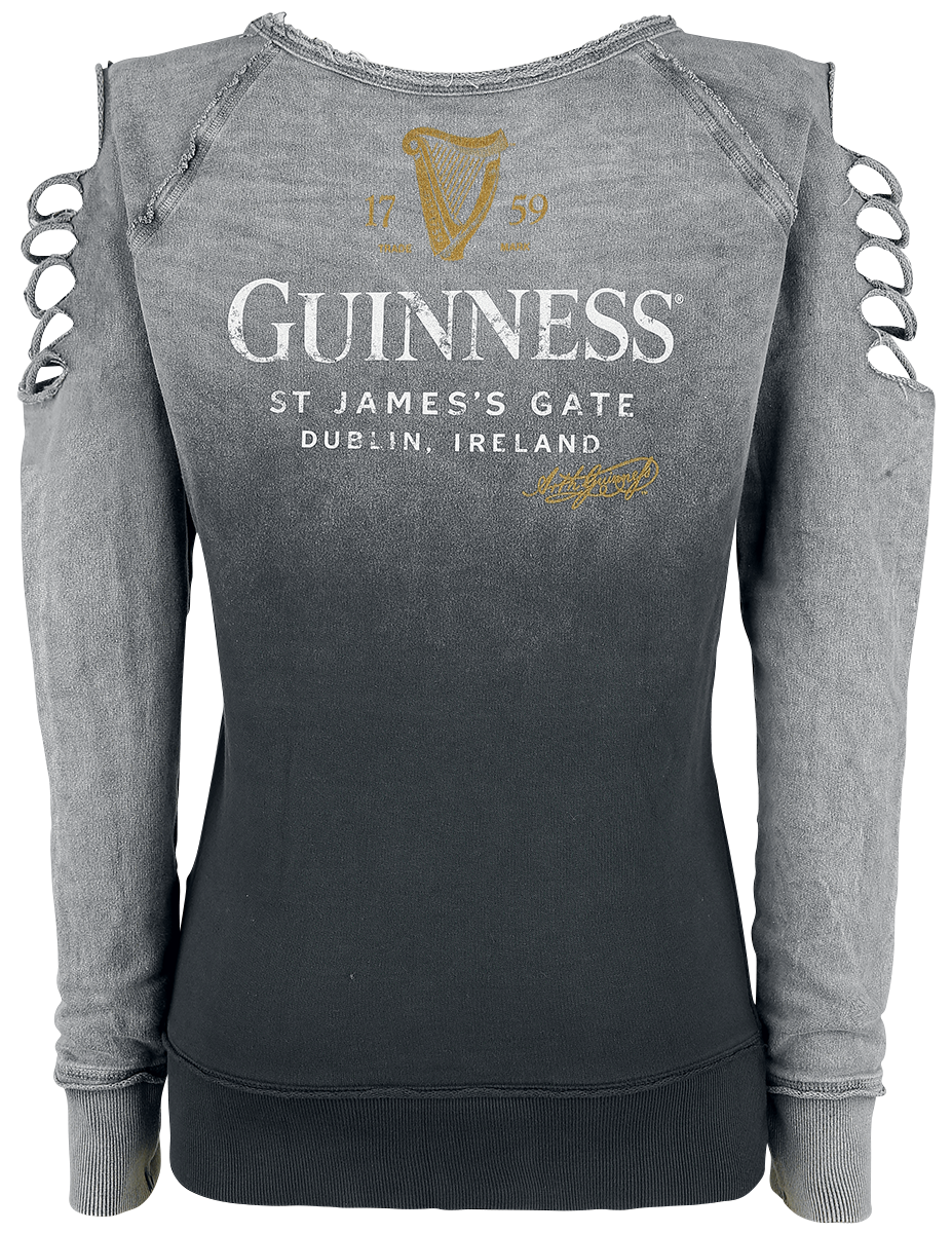 Guinness Vintage Logo Sweatshirt grau - 48.90% Rabatt