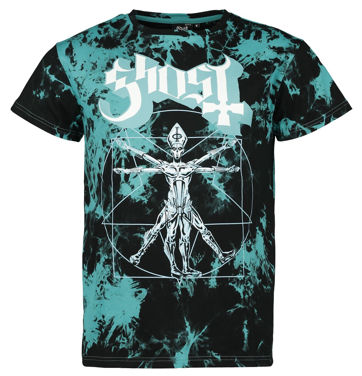 Ghost T-Shirt - EMP Signature Collection - S bis 3XL - für Männer - Größe L - schwarz/türkis  - EMP exklusives Merchandise!