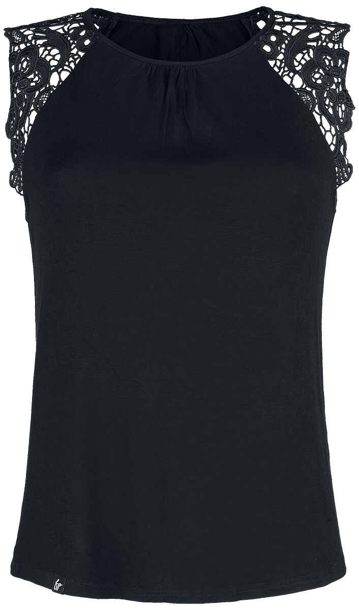 Forplay Top - Sleeve Lace Top - S bis XXL - für Damen - Größe XXL - schwarz