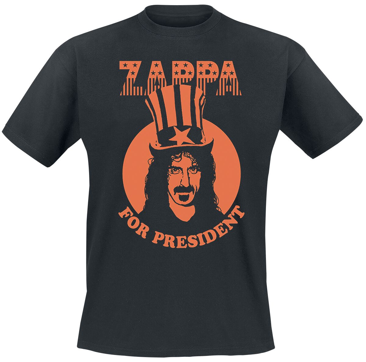 Frank Zappa For President T-Shirt schwarz