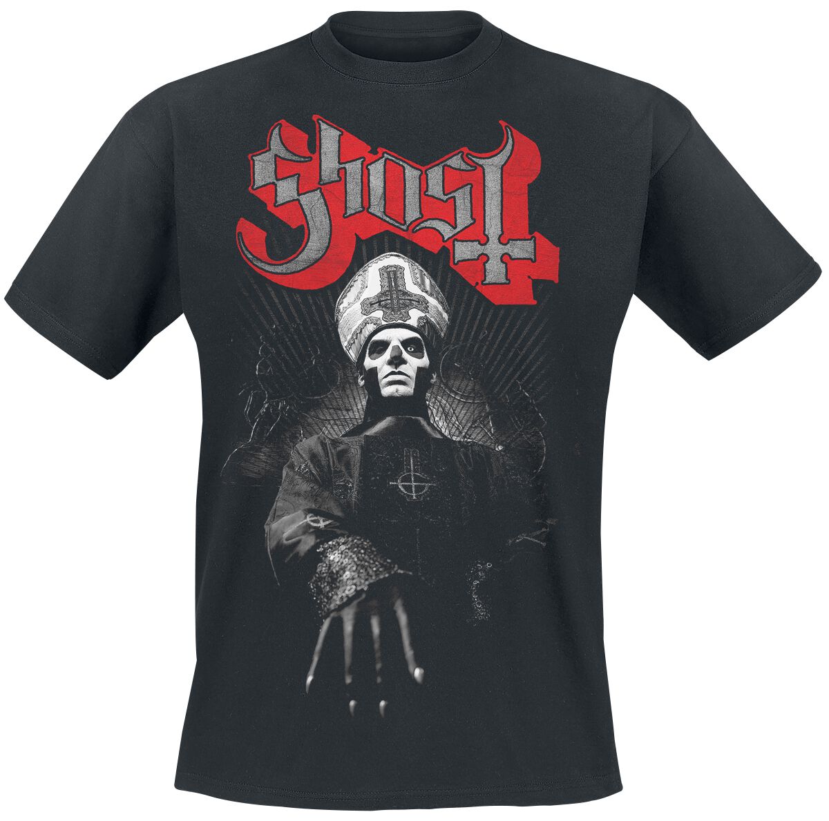 Ghost Ring Photo T-Shirt schwarz in S