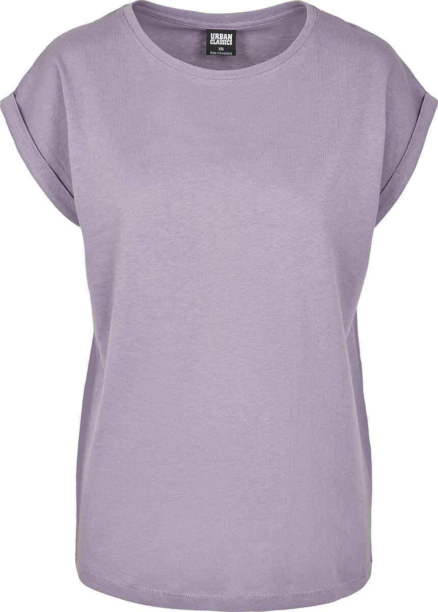 Urban Classics Ladies Extended Shoulder Tee T-Shirt flieder in 4XL