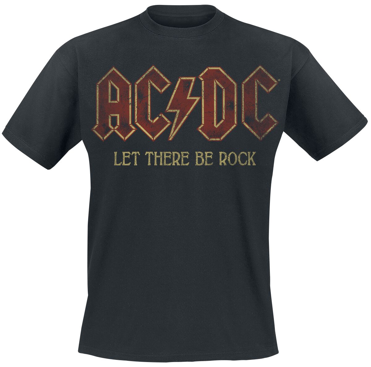 AC/DC T-Shirt - Sounds Light Drums Guitar - S bis 5XL - für Männer - Größe S - schwarz  - Lizenziertes Merchandise!