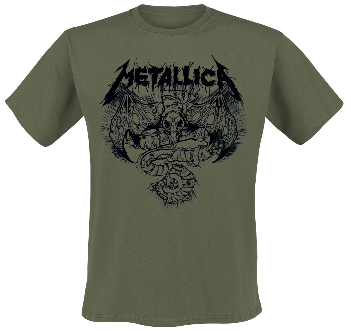 Metallica T-Shirt - Roam Blast Olive - S bis XXL - für Männer - Größe XXL - oliv  - Lizenziertes Merchandise!