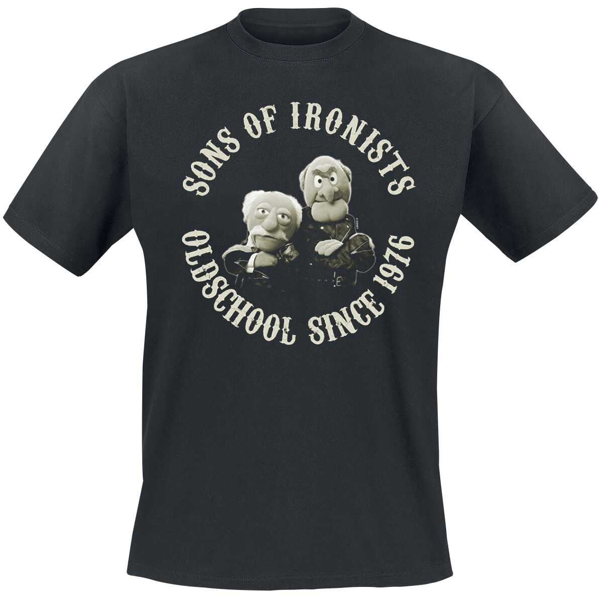 Die Muppets T-Shirt - Sons Of Ironists - M bis 5XL - für Männer - Größe M - schwarz  - Lizenzierter Fanartikel