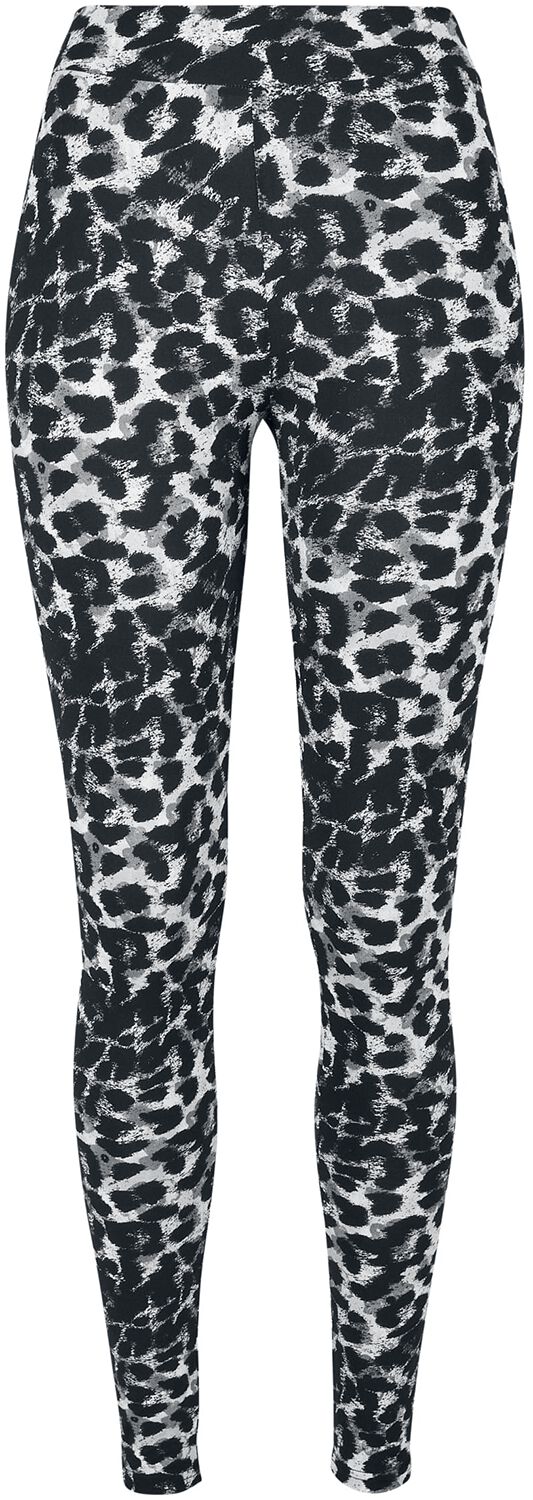 Urban Classics Leggings - Ladies Soft AOP Leggings - XS bis 4XL - für Damen - Größe L - leopard