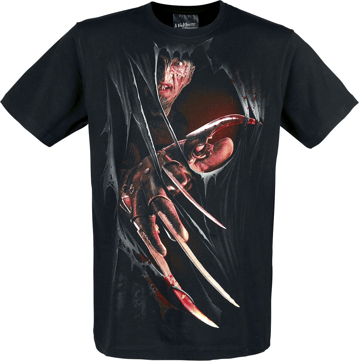 A Nightmare on Elm Street T-Shirt - Freddy - S - für Männer - Größe S - schwarz  - Lizenzierter Fanartikel