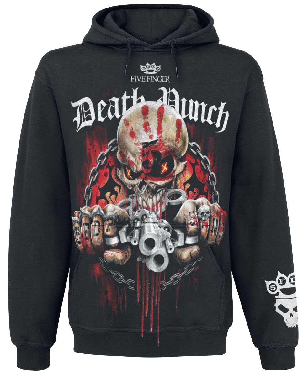 Five Finger Death Punch Assassin Hooded Sweater Black Buy Now