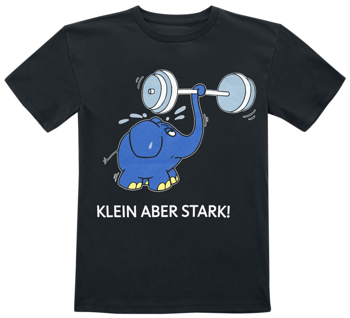 T-shirt  de Die Sendung mit der Maus - Kids - Klein aber stark - Elefant - 98 - 128 - pour filles & garçonse - noir product
