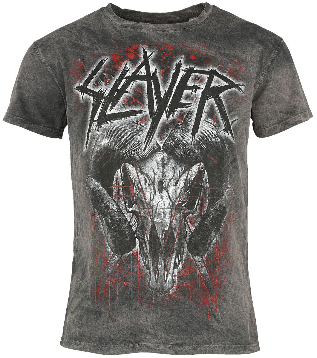 Image of T-Shirt di Slayer - Mongo Logo - S a 4XL - Uomo - carbone
