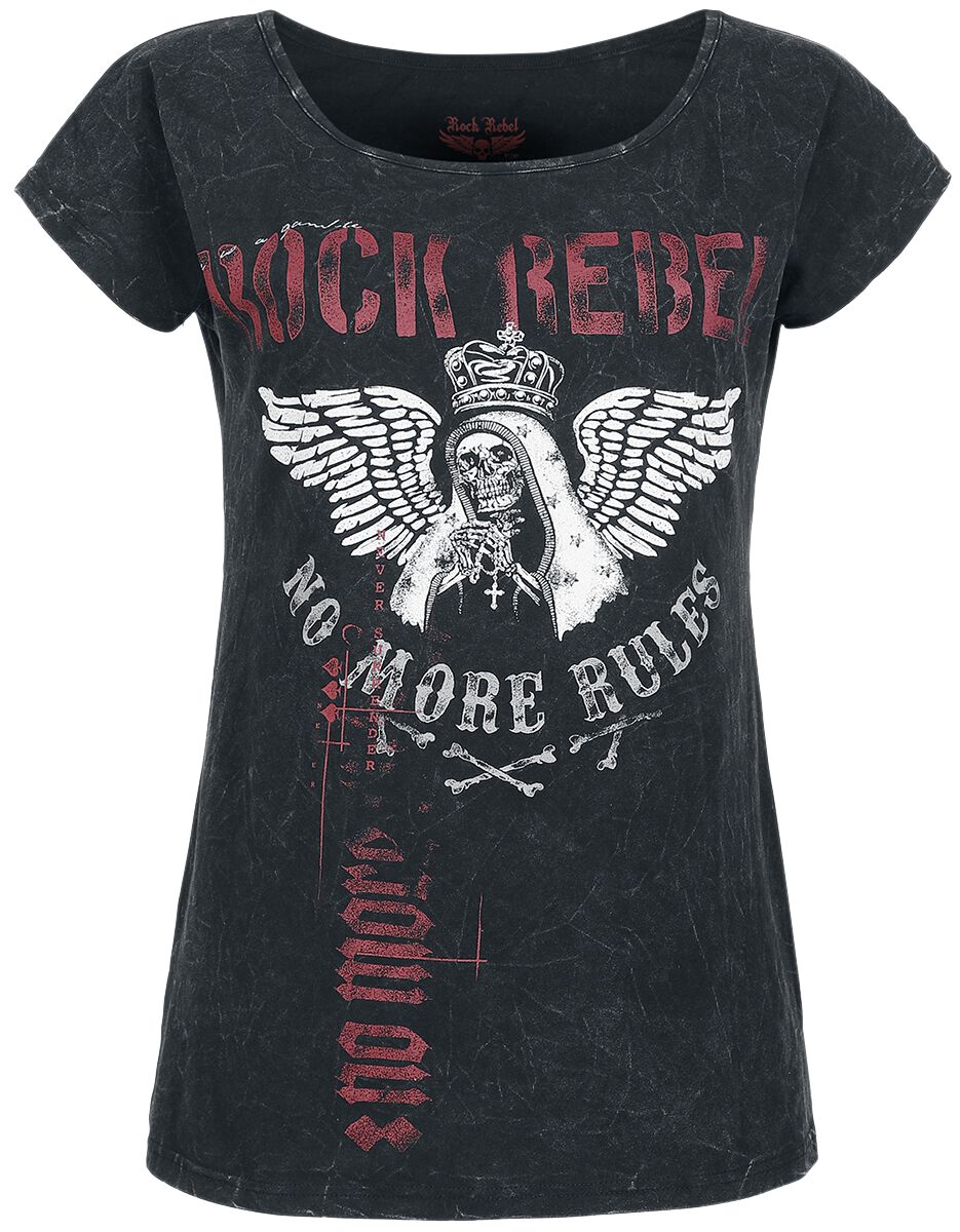 T-Shirt | T-Shirt mit EMP Rebel by Rock EMP | Rebel Rock Frontprint großem