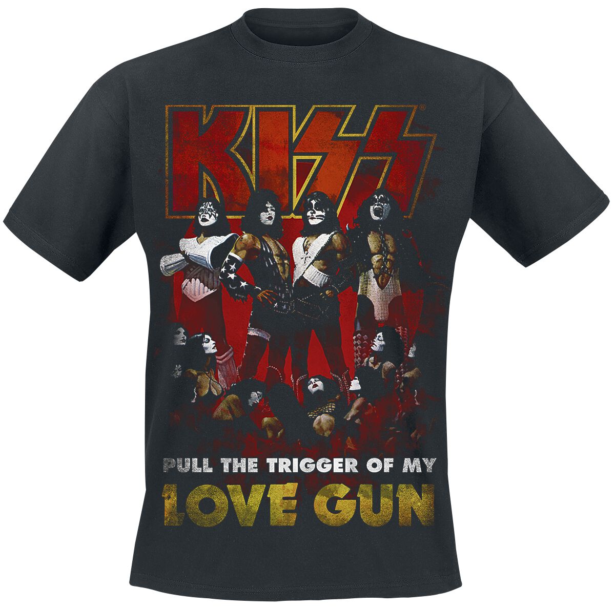 Kiss T-Shirt - Love Gun - S bis XXL - für Männer - Größe XXL - schwarz  - Lizenziertes Merchandise!