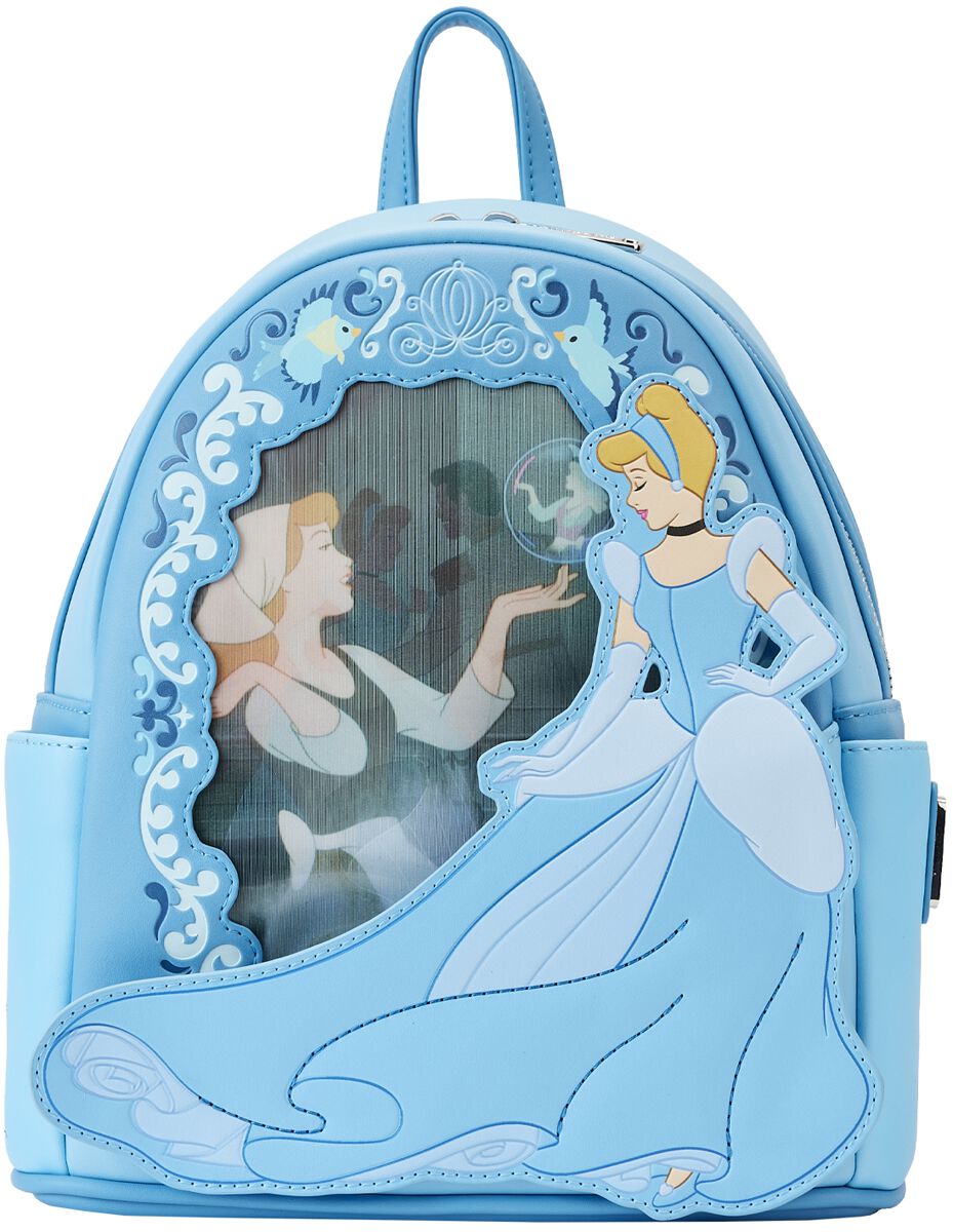 Cinderella – Disney Mini-Rucksack – Loungefly – Princess Lenticular – für Damen – multicolor  – Lizenzierter Fanartikel