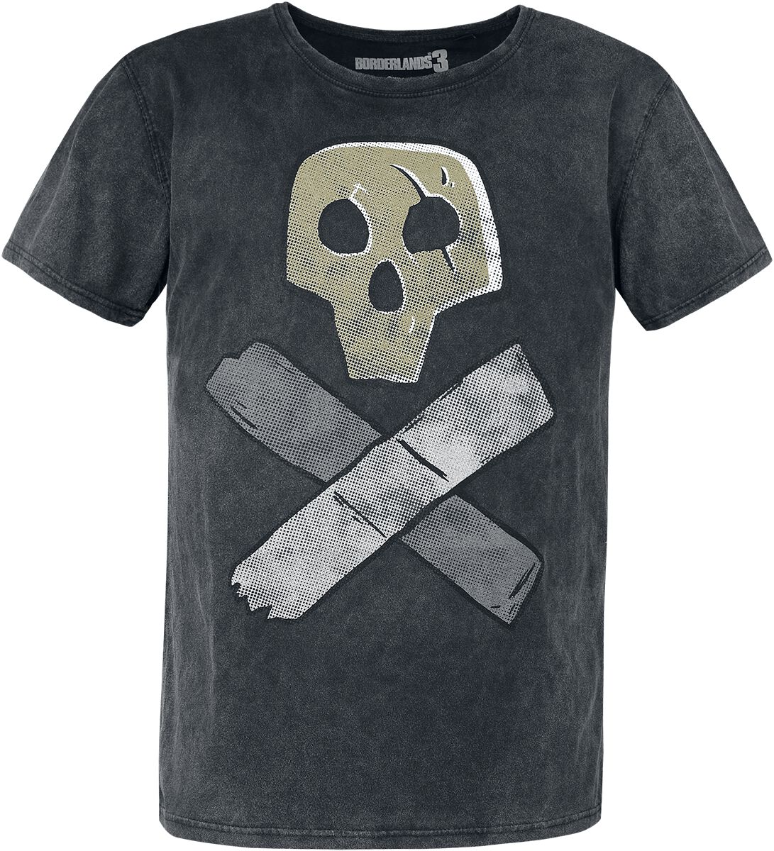 Borderlands - Gaming T-Shirt - 3 - Skull - S bis XL - für Männer - Größe S - grau  - EMP exklusives Merchandise!