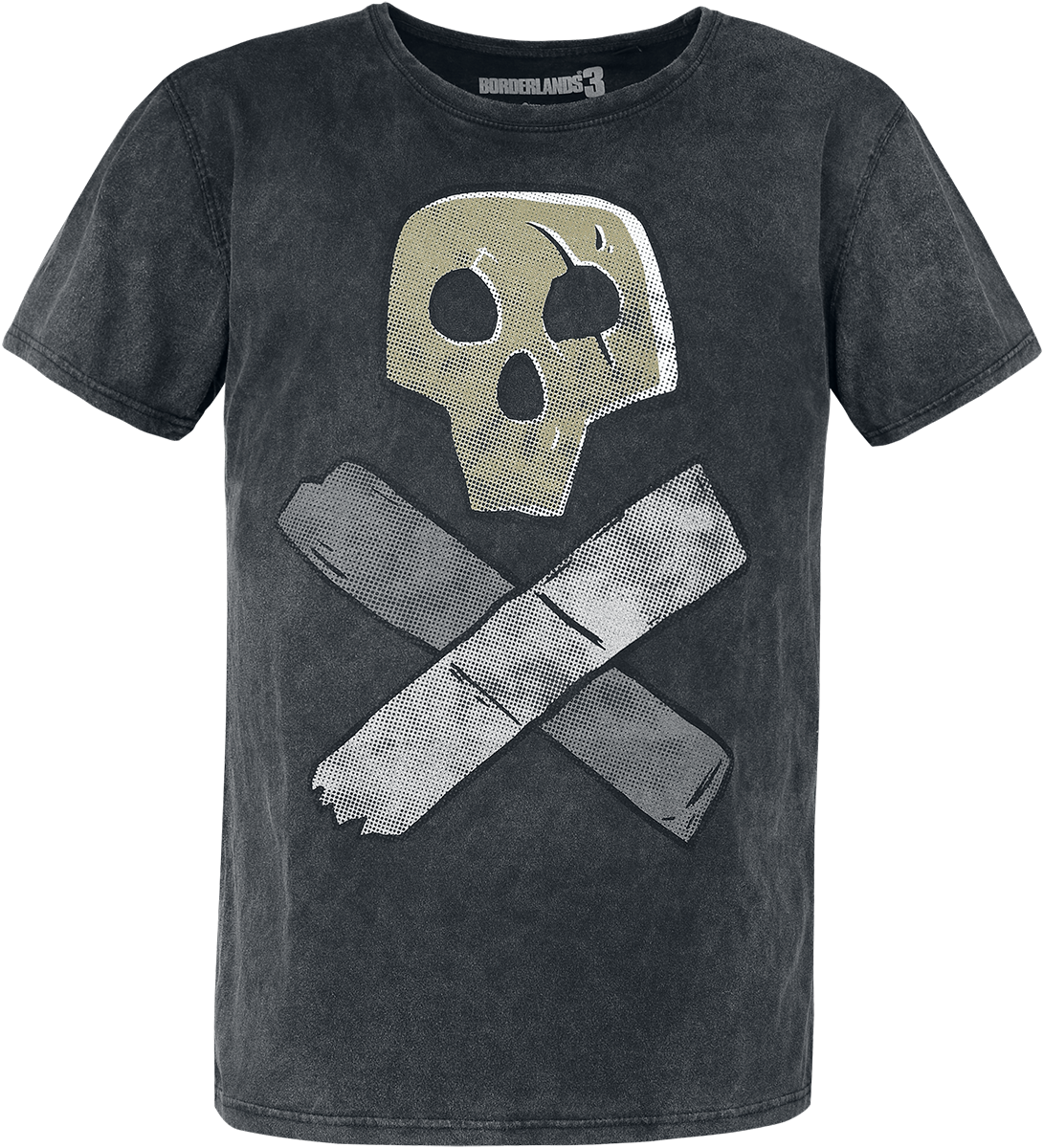 Borderlands - 3 - Skull - T-Shirt - grau - EMP Exklusiv!