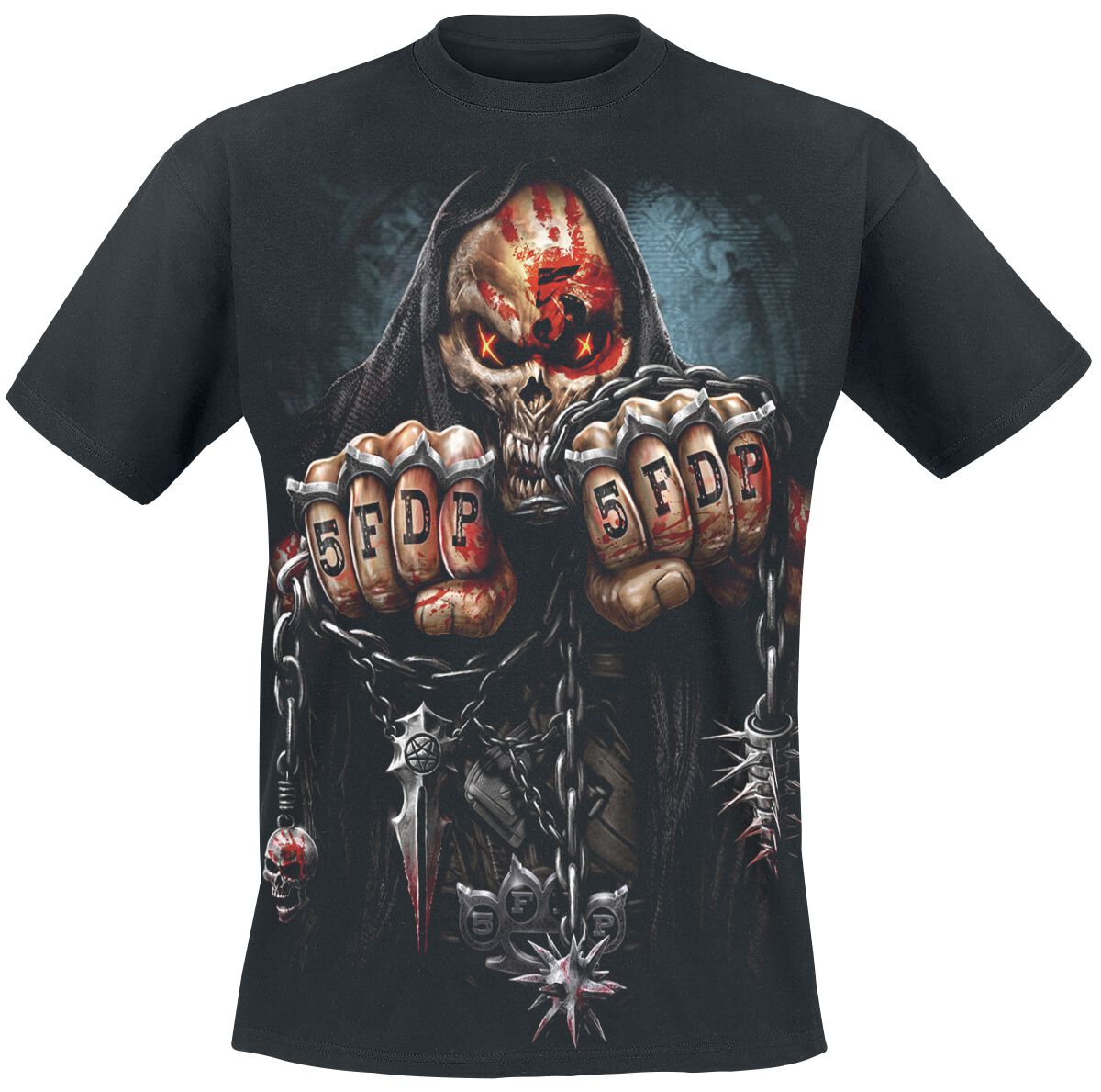 Image of Five Finger Death Punch Game Over T-Shirt schwarz