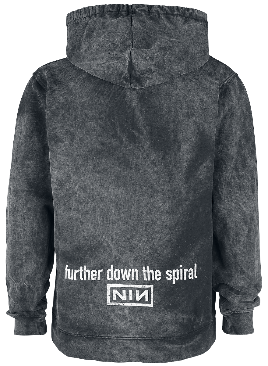 Nine Inch Nails Kapuzenpullover - Big Logo - S bis XXL - für Männer - Größe XL - charcoal  - Lizenziertes Merchandise!