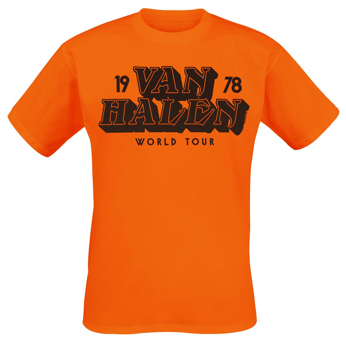 Image of Van Halen Tour 1978 T-Shirt orange