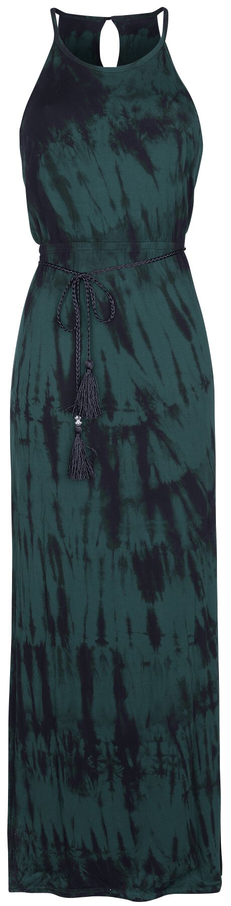 Kleid lang für Damen  grün/schwarz Batik Maxikleid von RED by EMP