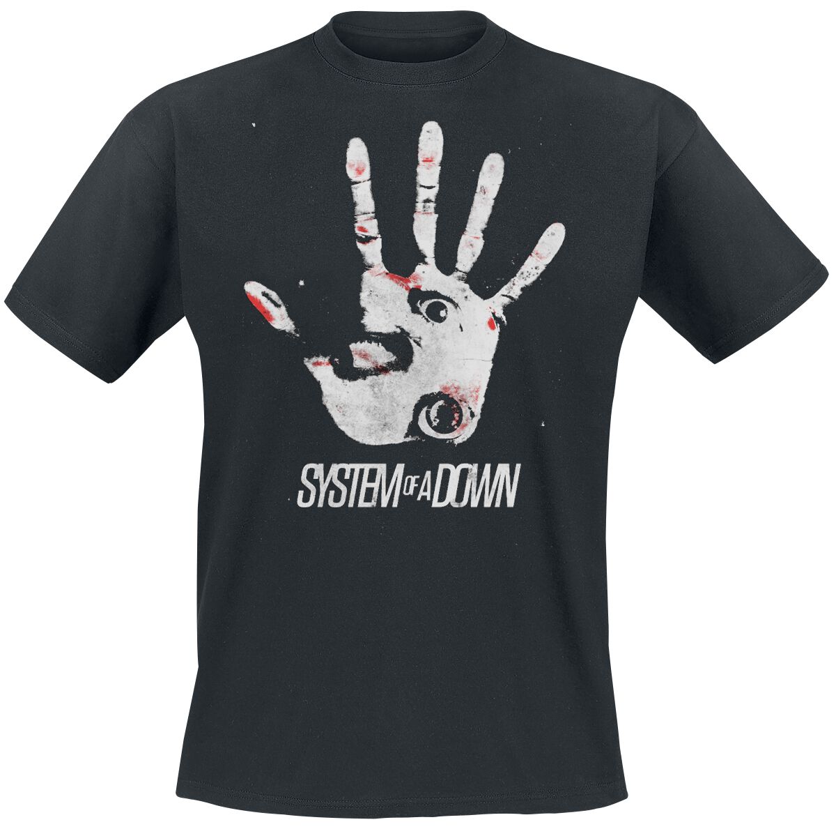 System Of A Down T-Shirt - Hand eye - M bis XXL - für Männer - Größe M - schwarz  - Lizenziertes Merchandise!